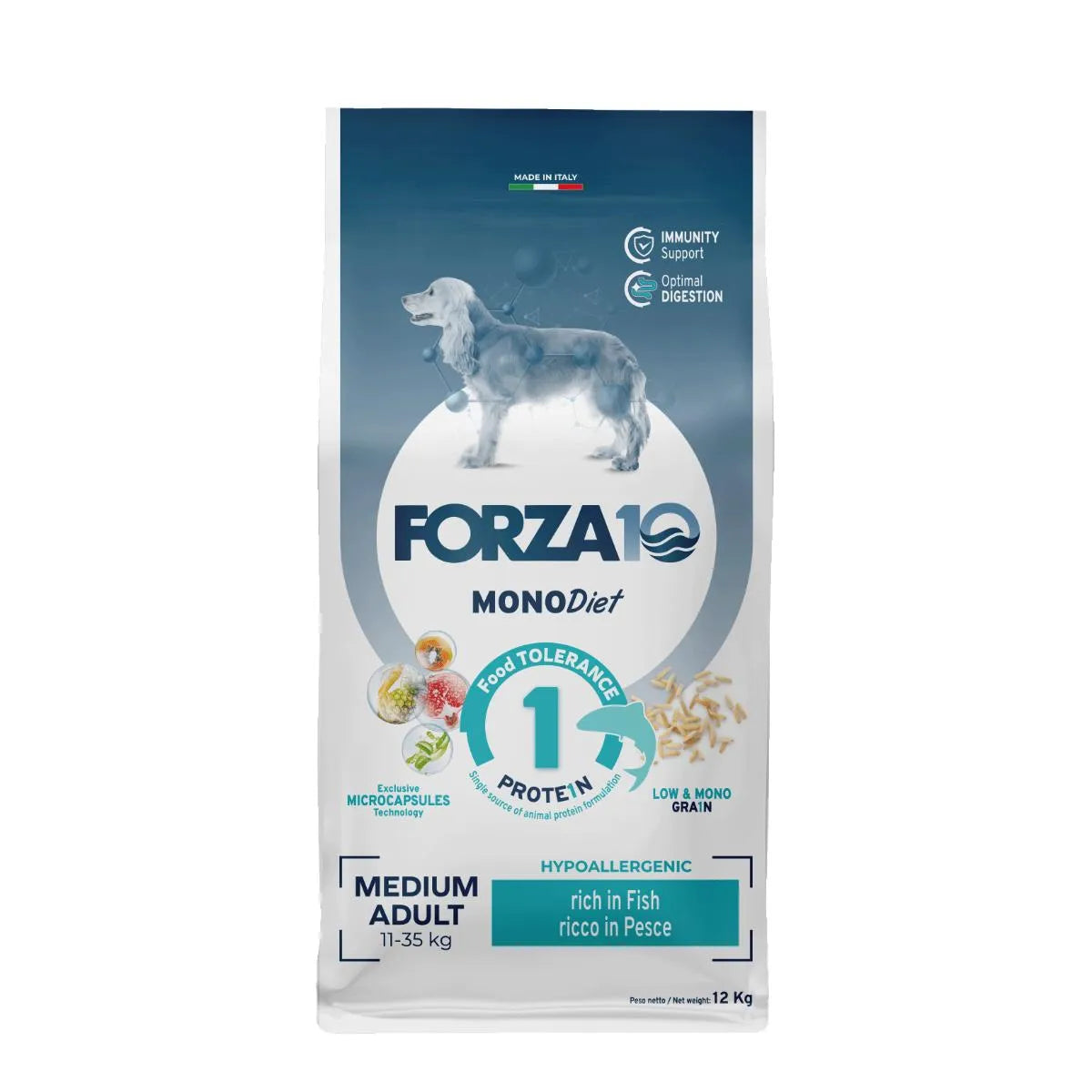 Forza10 MonoDiet Medium Adult Pesce 12kg - Crocchette Cane Forza10 MonoDiet Medium Adult Pesce 12kg - Crocchette Cane